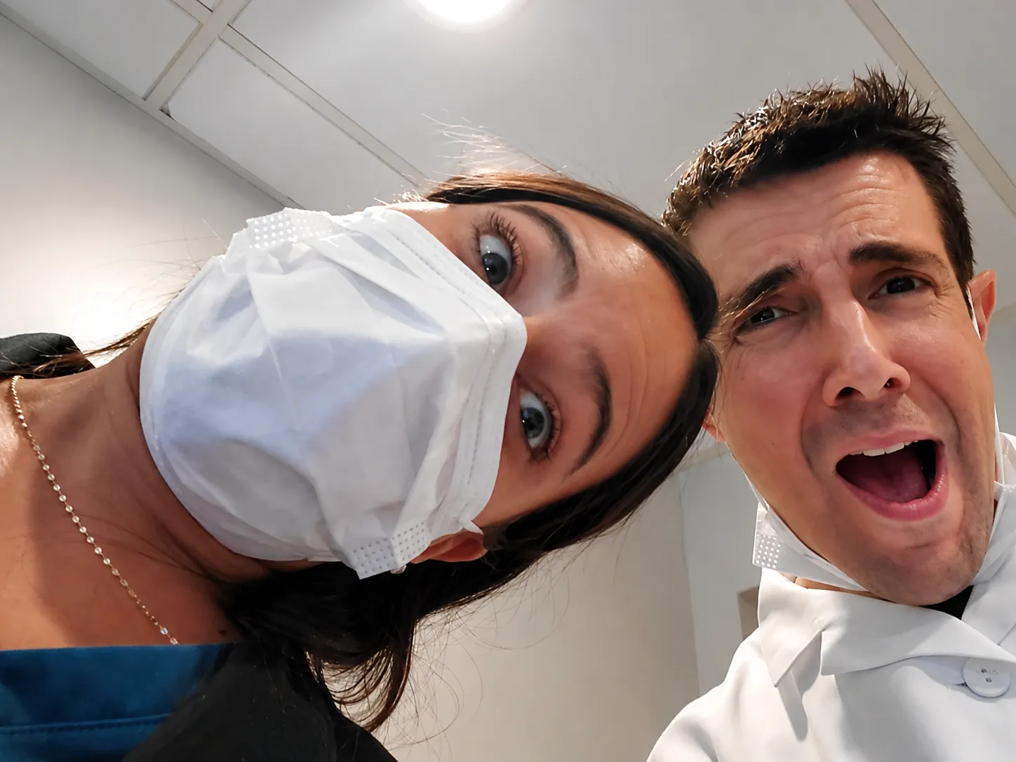 Dr. Jeffrey Casiglia with Nichole at Essex Street Dental Medicine