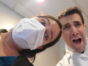 Dr. Jeffrey Casiliglia and his dental hygienist